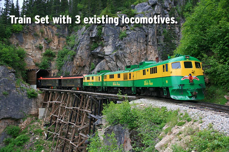 Train Set with 3 existing locomotives