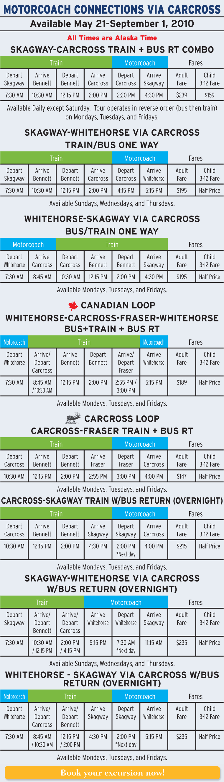 rail & motorcoach connections
