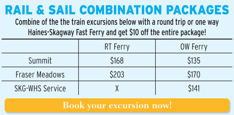 Rail & Sail Combination Packages